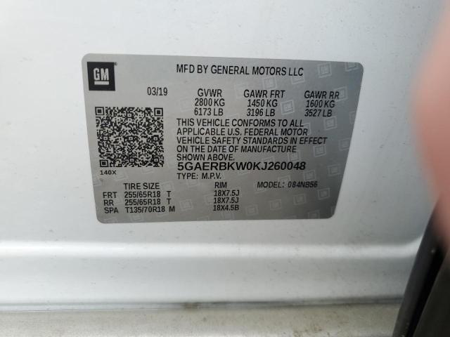 2019 BUICK ENCLAVE ES 5GAERBKW0KJ260048