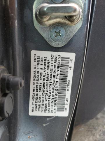 2013 HONDA CIVIC EXL - 19XFB2F98DE211739