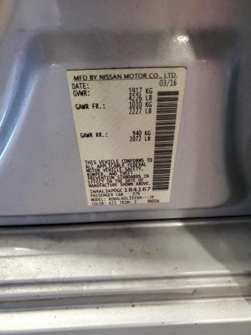 2016 NISSAN ALTIMA 2.5 - 1N4AL3AP0GC184167