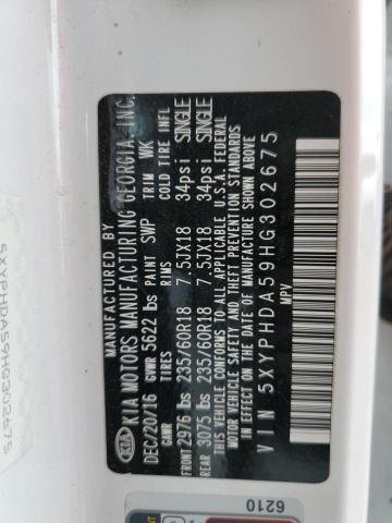2017 KIA SORENTO EX - 5XYPHDA59HG302675