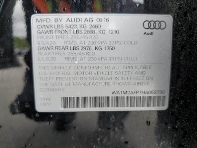2017 AUDI Q5 PREMIUM - WA1M2AFP7HA059780