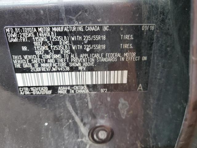 2018 TOYOTA RAV4 LIMIT - 2T3DFREV7JW744538