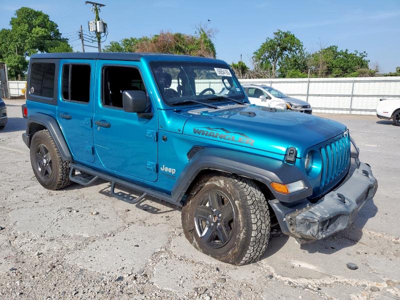 Vin: 1c4hjxdn9lw212590, lot: 56854165, jeep wrangler sport 20204