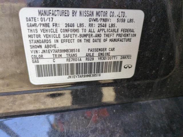 2017 INFINITI Q50 PREMIU - JN1EV7AR9HM838516