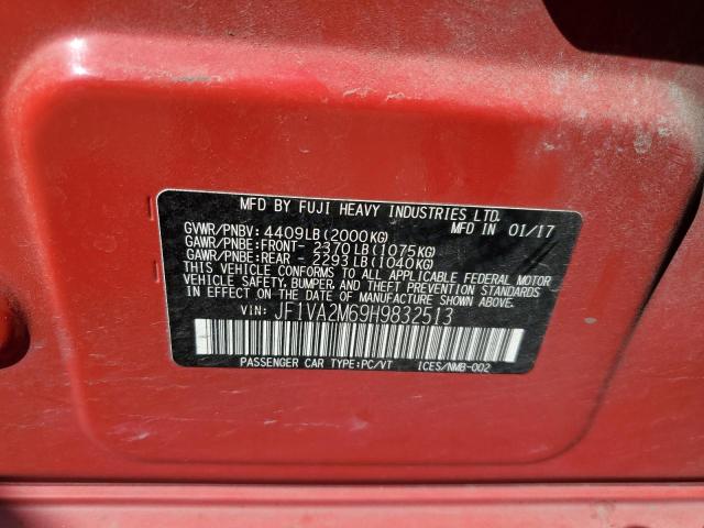 2017 SUBARU WRX STI JF1VA2M69H9832513