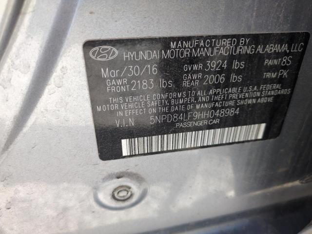 2017 HYUNDAI ELANTRA SE 5NPD84LF9HH048984