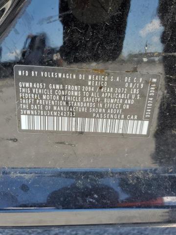 2019 VOLKSWAGEN JETTA S 3VWN57BU3KM242732