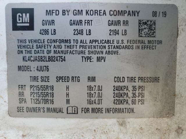 2020 BUICK ENCORE PRE - KL4CJASB2LB024754