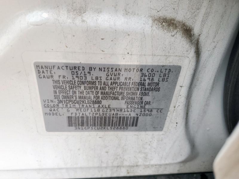 2019 NISSAN KICKS S - 3N1CP5CU2KL528880