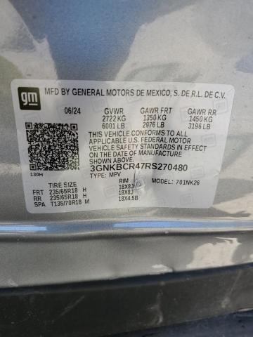 2024 CHEVROLET BLAZER 2LT 3GNKBCR47RS270480