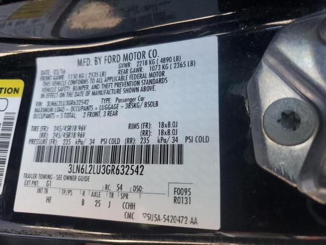 2016 LINCOLN MKZ HYBRID - 3LN6L2LU3GR632542