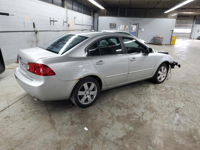 KIA OPTIMA LX 2008 silver sedan 4d gas KNAGE124385216572 photo #4