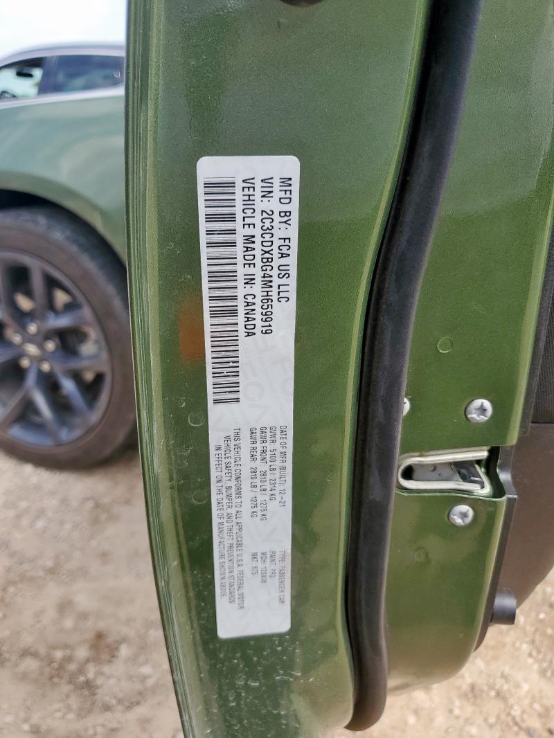 2021 DODGE CHARGER SX - 2C3CDXBG4MH659919