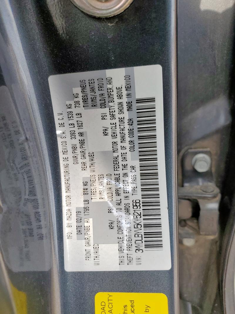 2019 TOYOTA YARIS L - 3MYDLBYV5KY521956