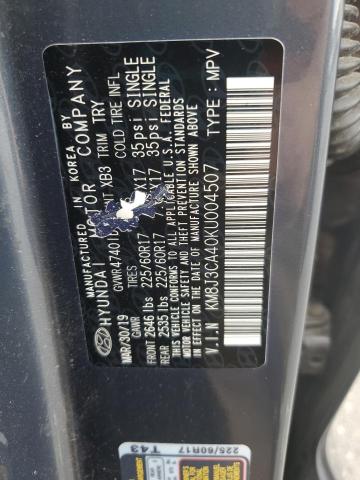 2019 HYUNDAI TUCSON LIM - KM8J3CA40KU004507
