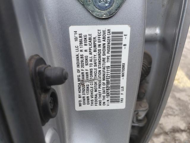 2015 HONDA CIVIC EX - 19XFB2F88FE211119