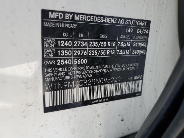 2024 MERCEDES-BENZ EQB 250+ W1N9M0CB2RN093220