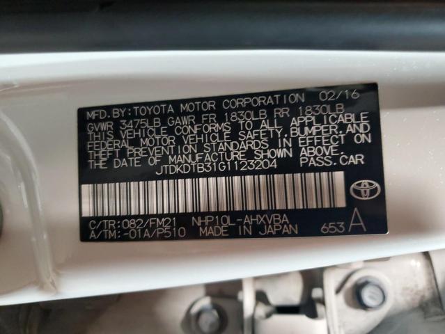2016 TOYOTA PRIUS C - JTDKDTB31G1123204