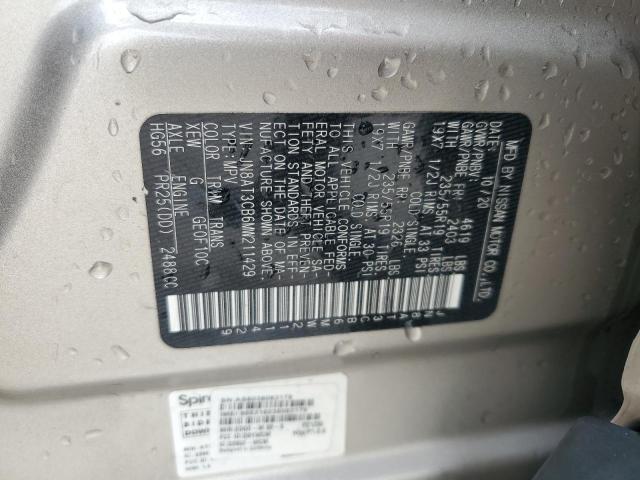 2021 NISSAN ROGUE SL - JN8AT3CB6MW211429