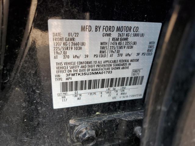 2022 FORD MUSTANG MA 3FMTK3SU3NMA01703