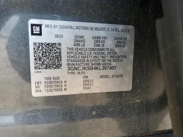2019 CHEVROLET TRAX LS - 3GNCJKSB4KL397407