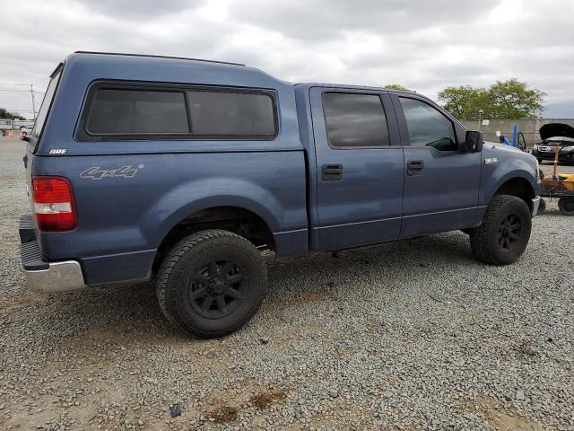 FORD F150 SUPER 2005 blue  Gasoline 1FTPW14555KE94182 photo #4