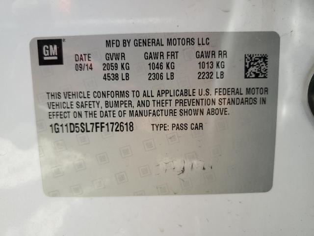 2015 CHEVROLET MALIBU 2LT - 1G11D5SL7FF172618