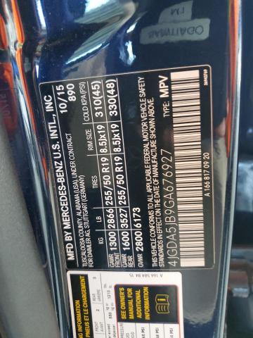 2016 MERCEDES-BENZ GLE 350 - 4JGDA5JB9GA676927