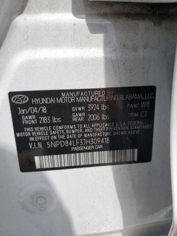 2018 HYUNDAI ELANTRA SE - 5NPD84LF3JH309418