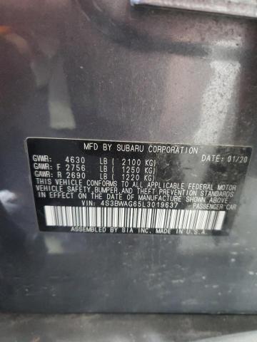 2020 SUBARU LEGACY SPO 4S3BWAG65L3019637