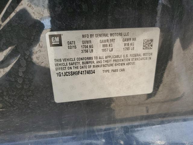 2015 CHEVROLET SONIC LT - 1G1JC5SH9F4174834