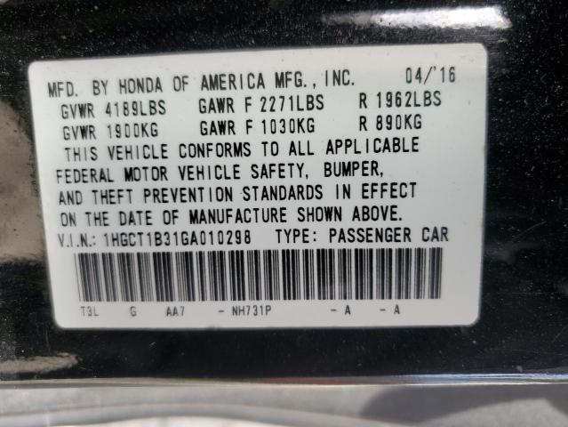 2016 HONDA ACCORD LX- 1HGCT1B31GA010298