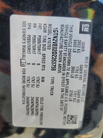 2013 GMC SIERRA K15 - 1GTN2VE02DZ263758