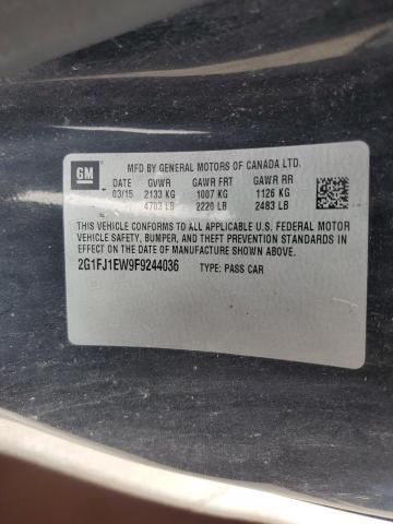 2015 CHEVROLET CAMARO 2SS 2G1FJ1EW9F9244036