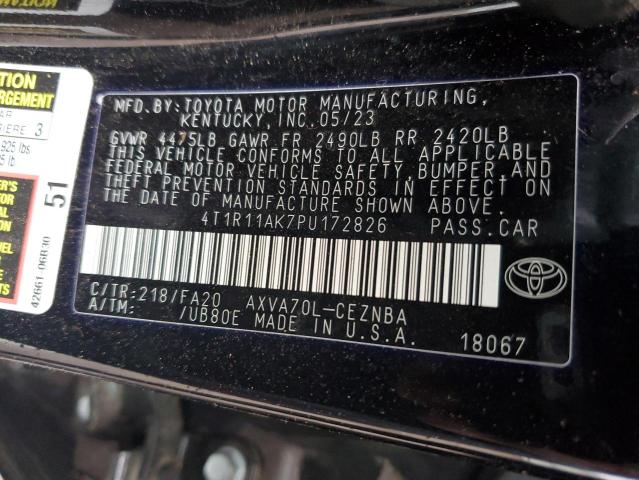 2023 TOYOTA CAMRY LE 4T1R11AK7PU172826