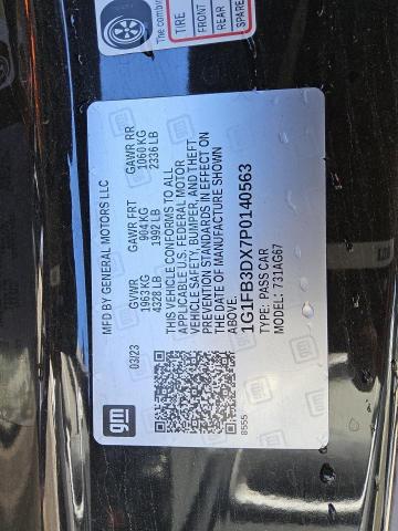 2023 CHEVROLET CAMARO LS - 1G1FB3DX7P0140563