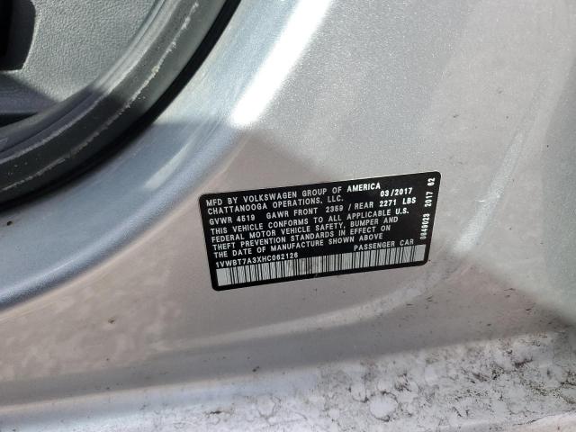 2017 VOLKSWAGEN PASSAT SE - 1VWBT7A3XHC062126