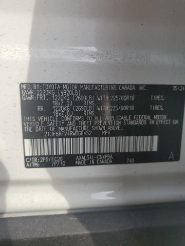 2024 TOYOTA RAV4 XSE 2T3E6RFV4RW068452