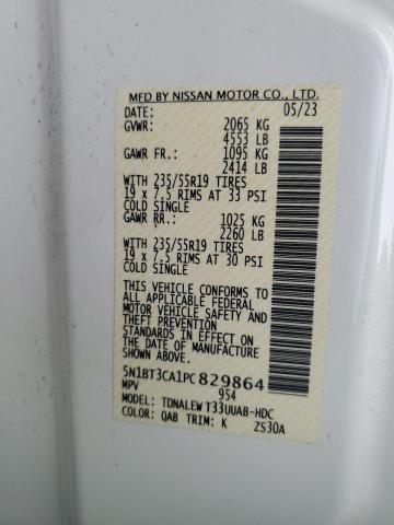 2023 NISSAN ROGUE SL 5N1BT3CA1PC829864