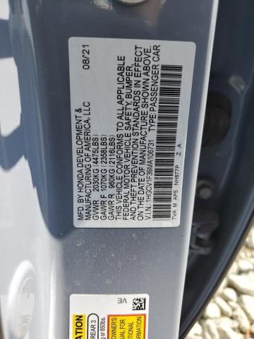 2021 HONDA ACCORD SPO 1HGCV1F39MA106731