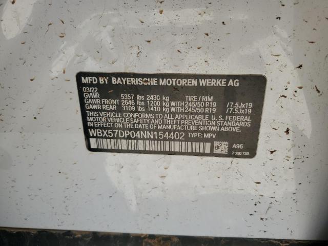 2022 BMW X3 XDRIVE3 - WBX57DP04NN154402