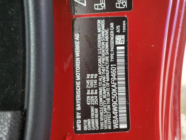 2019 BMW 440XI WBA4W9C50KAF94601