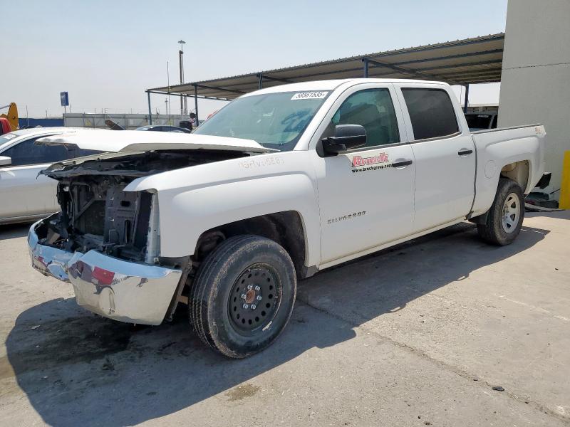 CHEVROLET SILVERADO 2016 white crew pic gas 3GCPCNEH7GG263156 photo #1