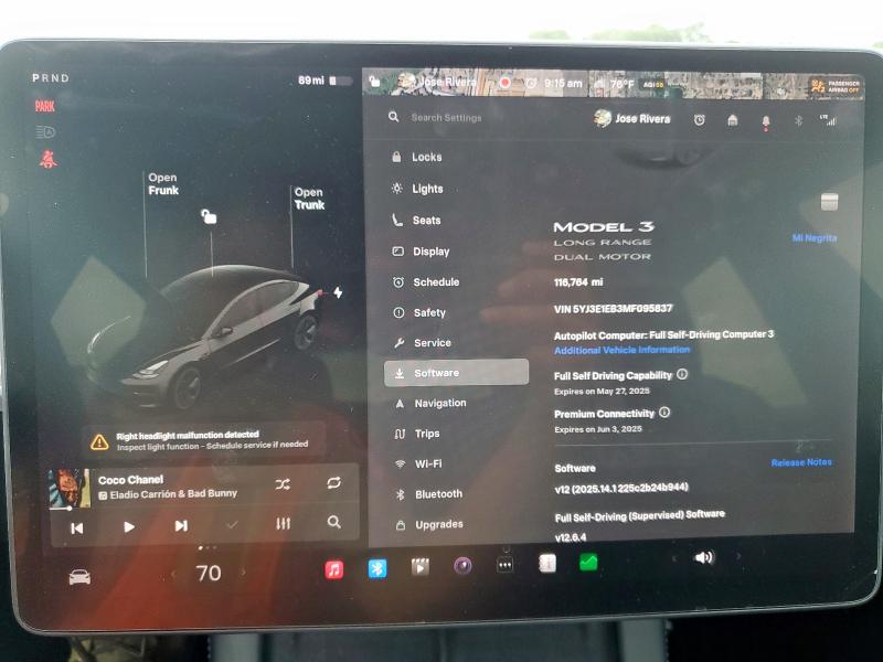 2021 TESLA MODEL 3 - 5YJ3E1EB3MF095837
