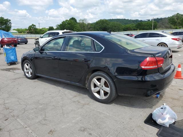 VOLKSWAGEN PASSAT SE 2012 black sedan 4d diesel 1VWBN7A32CC019094 photo #3