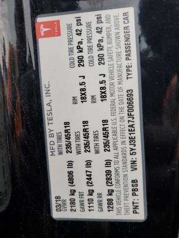 2018 TESLA MODEL 3 - 5YJ3E1EA7JF006693