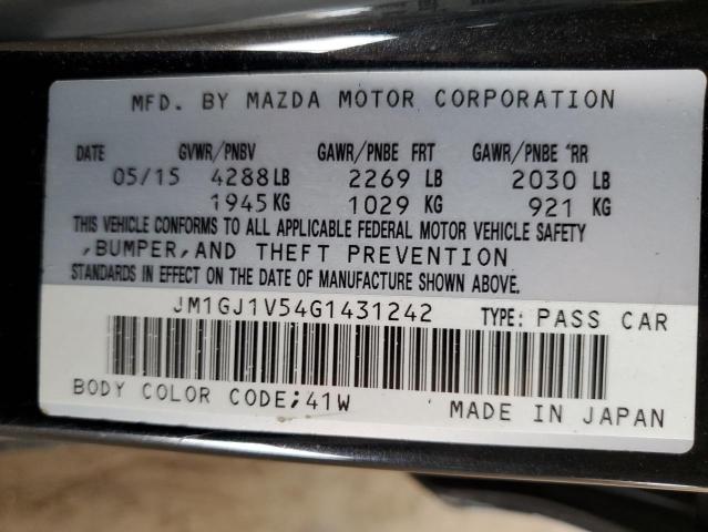 2016 MAZDA 6 TOURING - JM1GJ1V54G1431242