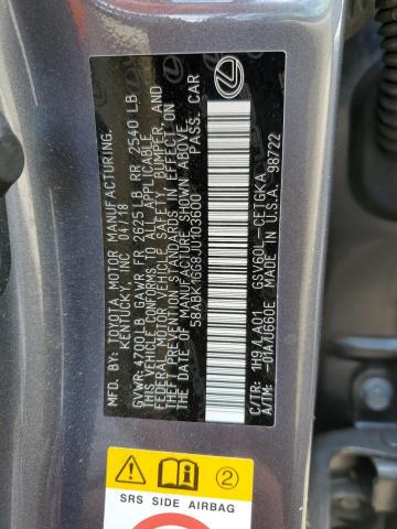 2018 LEXUS ES 350 58ABK1GG8JU103600