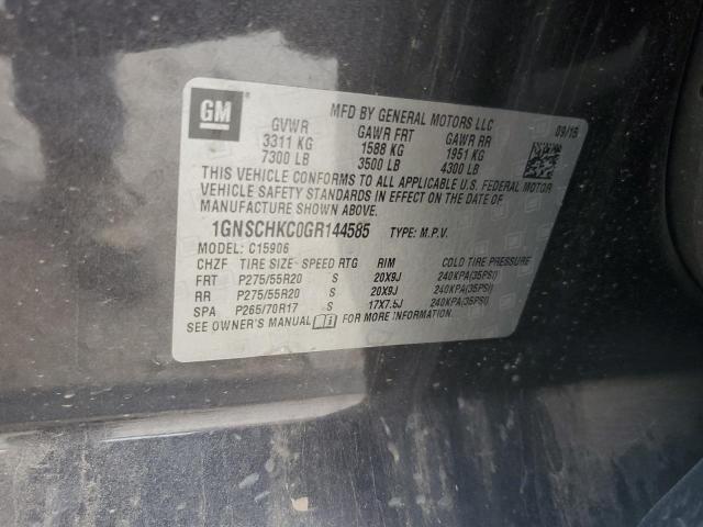 2016 CHEVROLET SUBURBAN C - 1GNSCHKC0GR144585