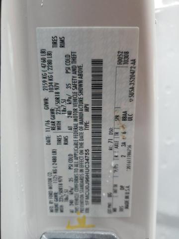 2017 FORD ESCAPE TIT 1FMCU0J96HUC34755